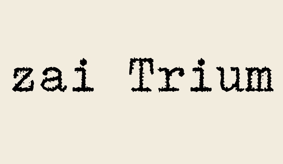zai-triumph-typewriter font big