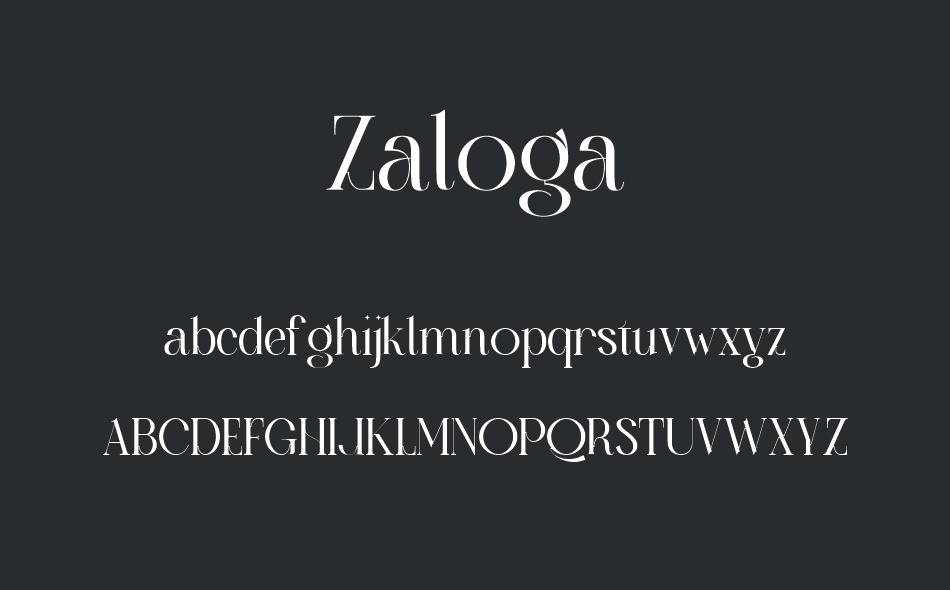 Zaloga font