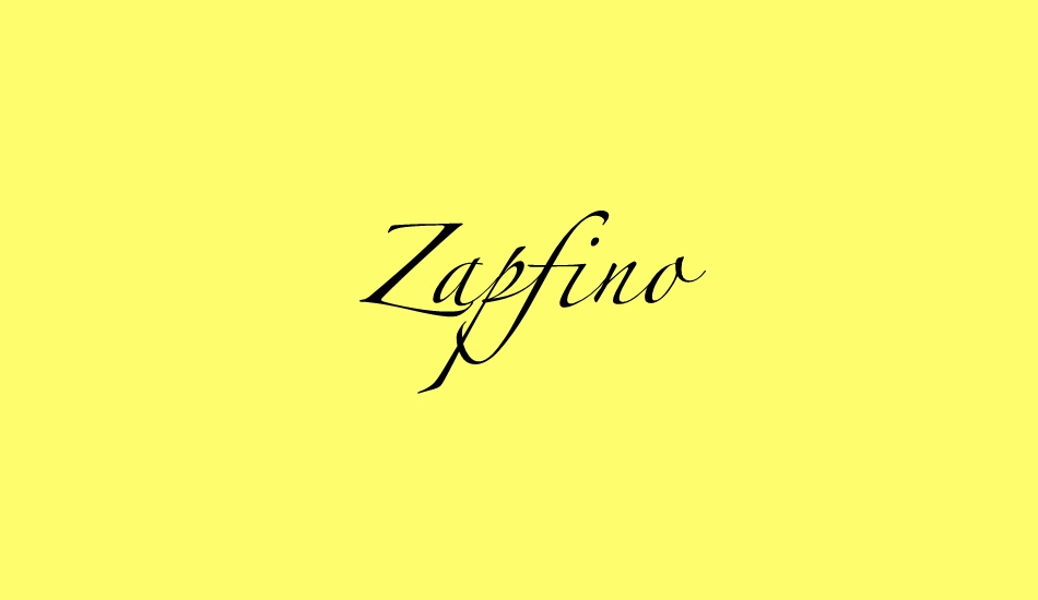 zapfino font big