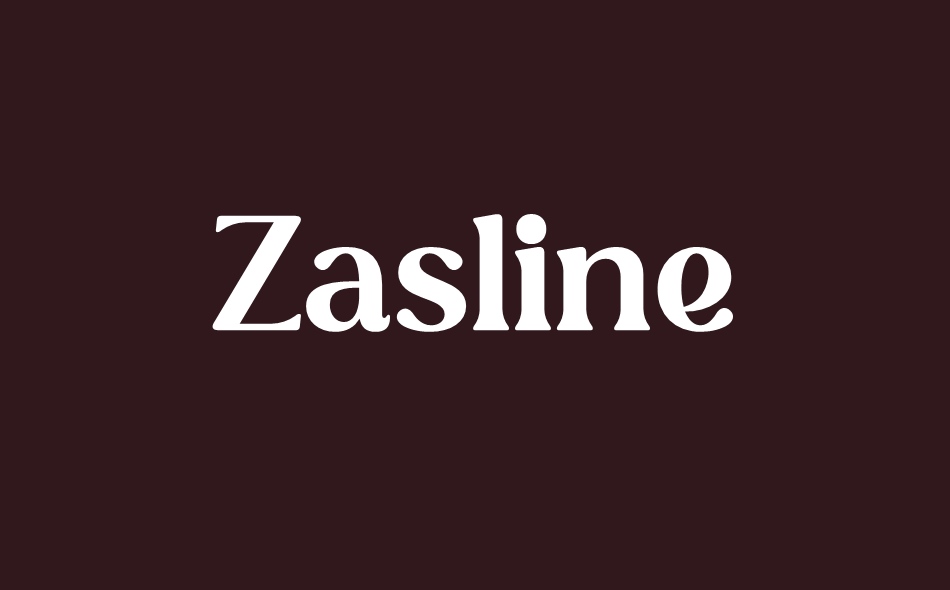 Zasline font big