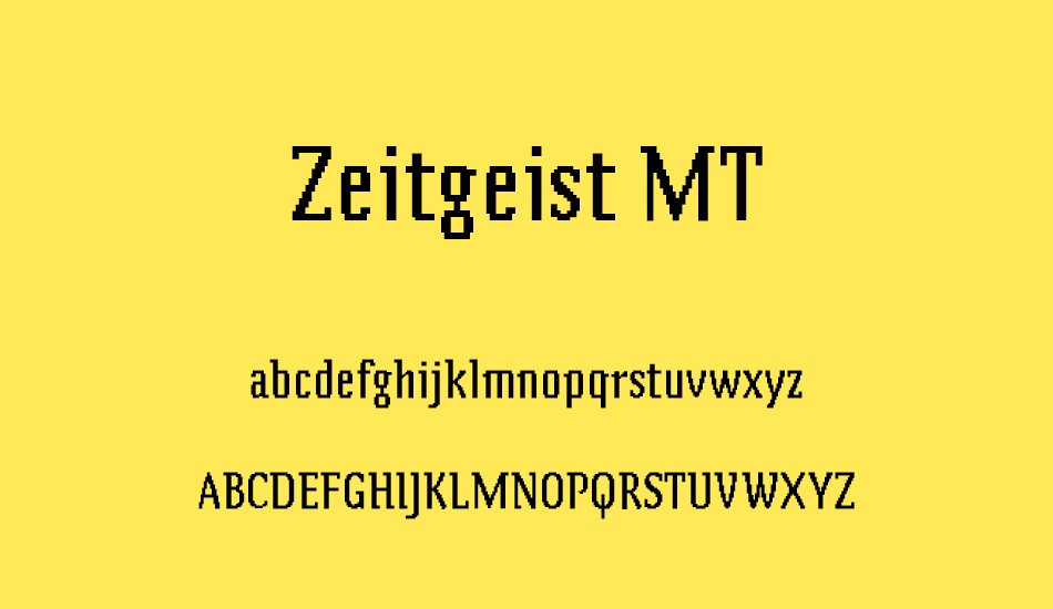 zeitgeist-mt font