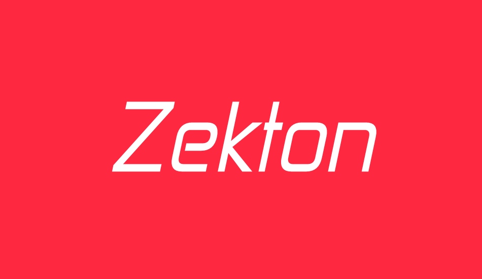 zekton font big