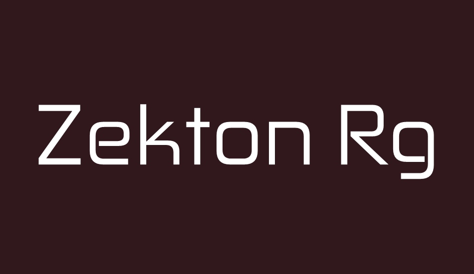 zekton-rg font big