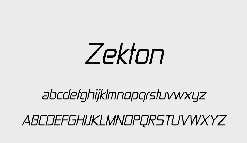 zekton font