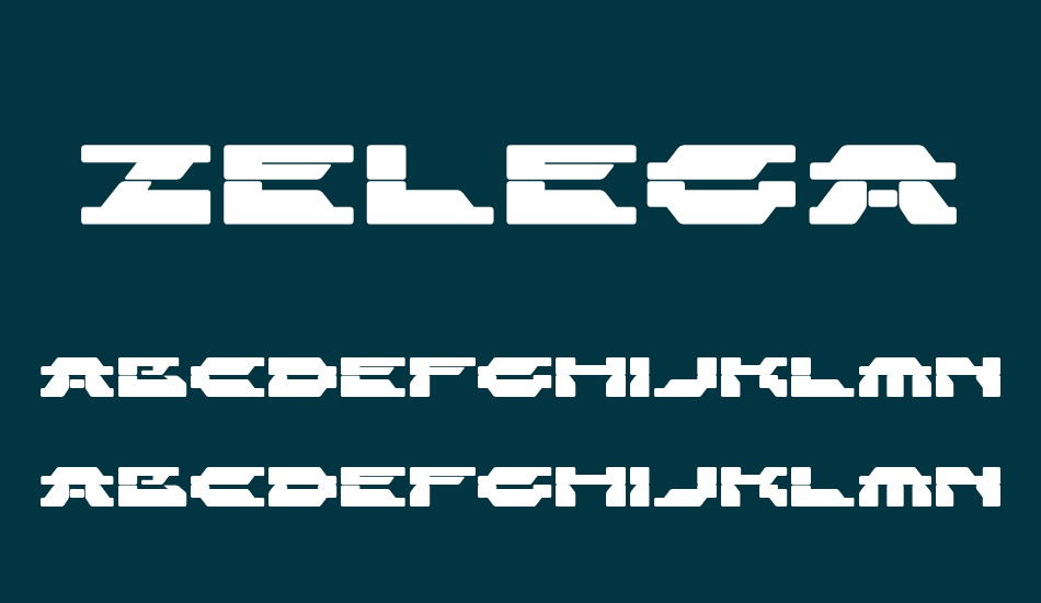 zelega-zenega font