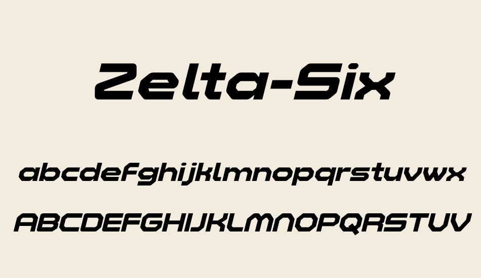 zelta-six-demo font