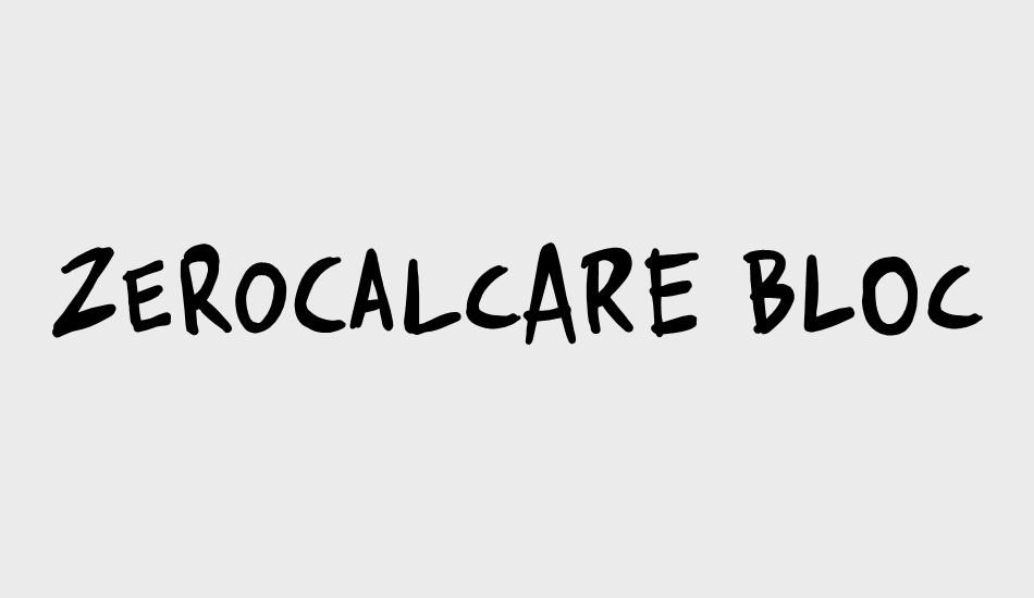 zerocalcare-blockletter font big