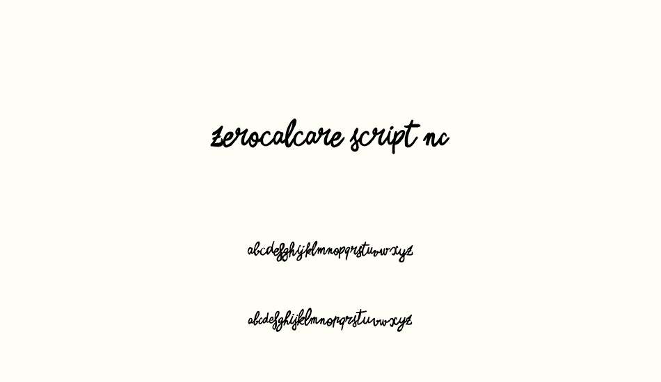 zerocalcare-script-nc font