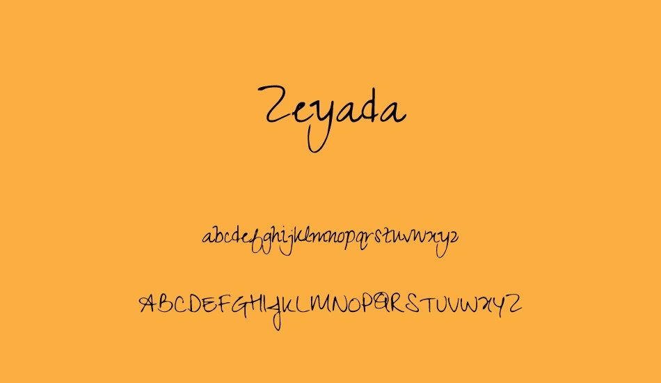 zeyada font