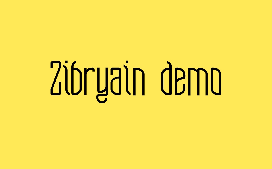 Zibryain font big