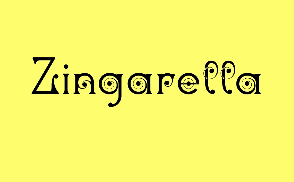 Zingarella font big