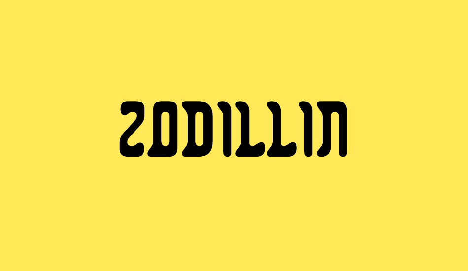 zodillin font big