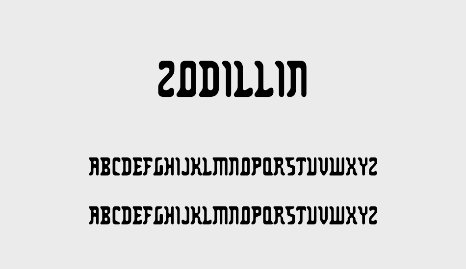 zodillin font