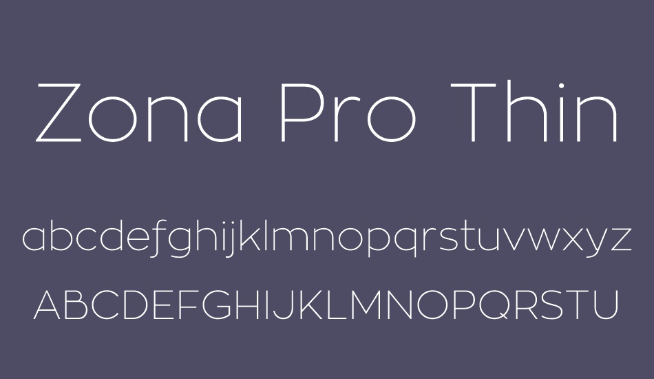 zona-pro-thin font