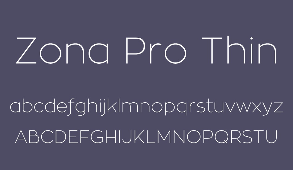 zona pro font zona pro font