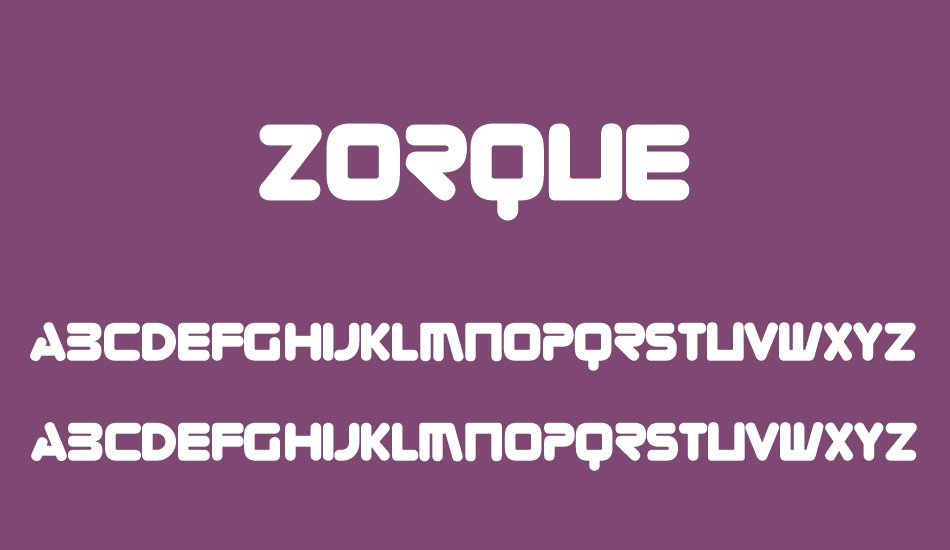 zorque font