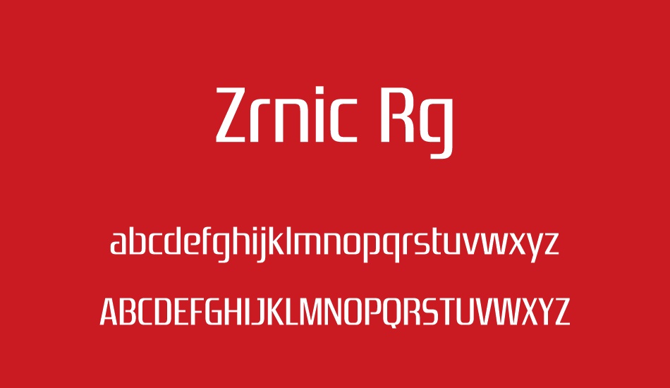 zrnic-rg font