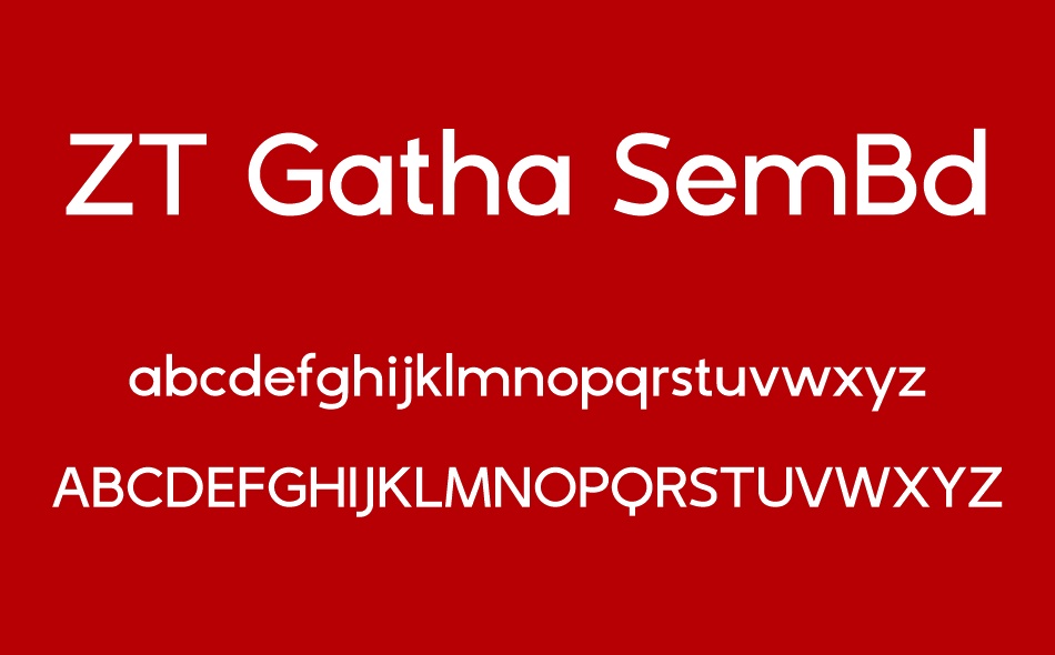 ZT Gatha font