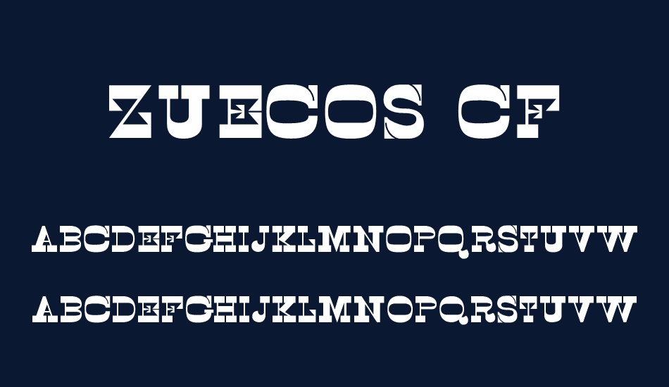 zuecos-cf font