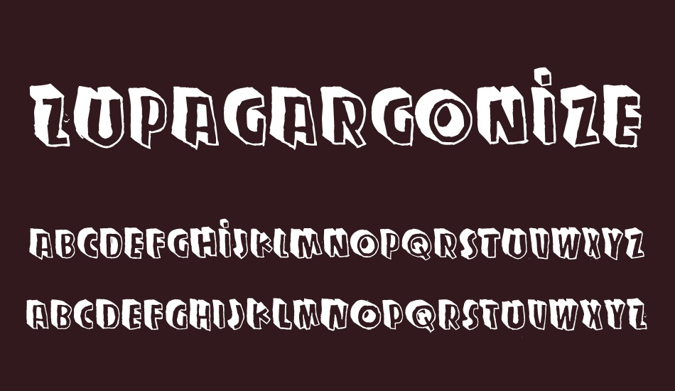 zupagargonizer-t font