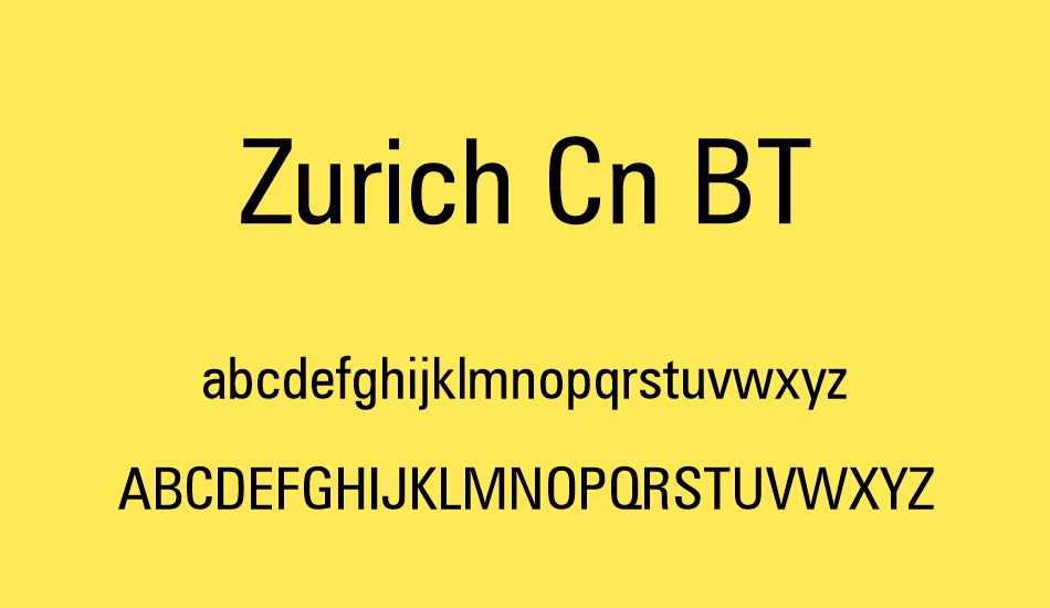 zurich-cn-bt font