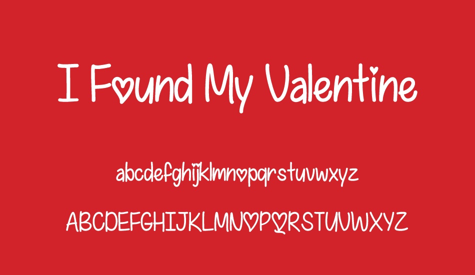 ı-found-my-valentine font