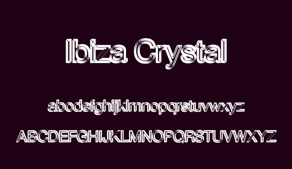 ıbiza-crystal-personal-use font