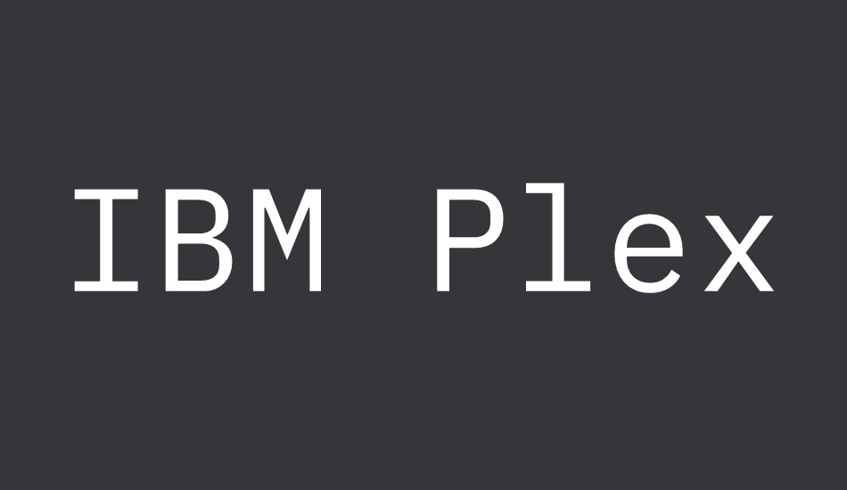 ıbm-plex-mono font big
