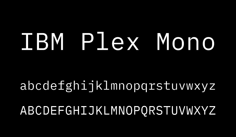 ıbm-plex-mono font