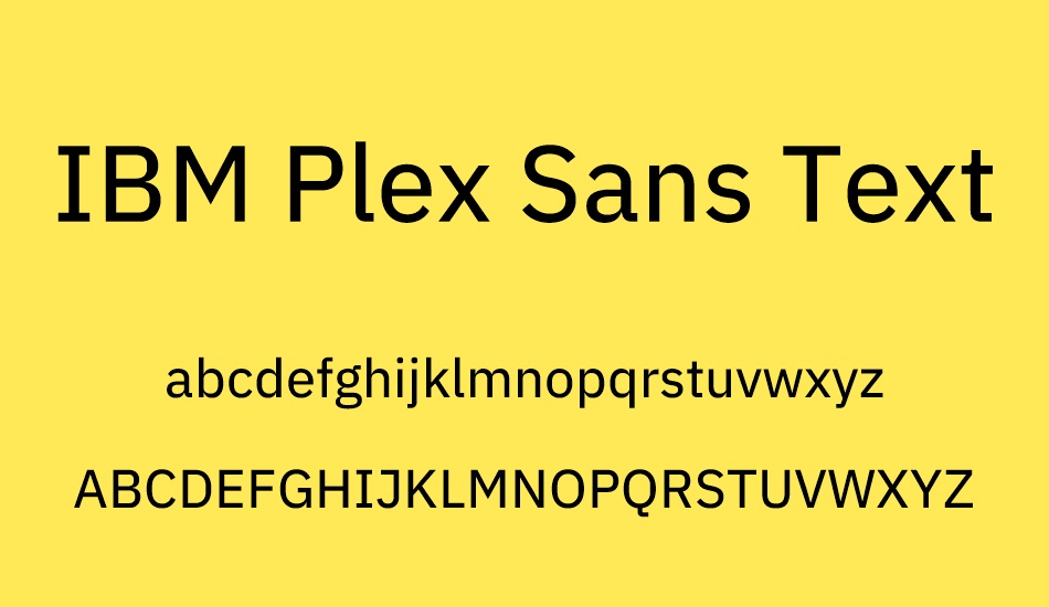 ıbm-plex-sans-text font