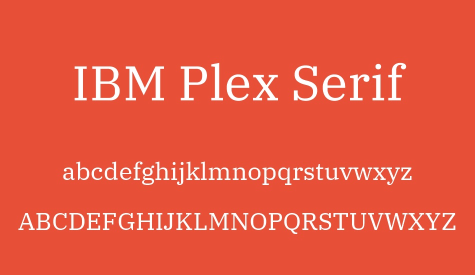 ıbm-plex-serif font