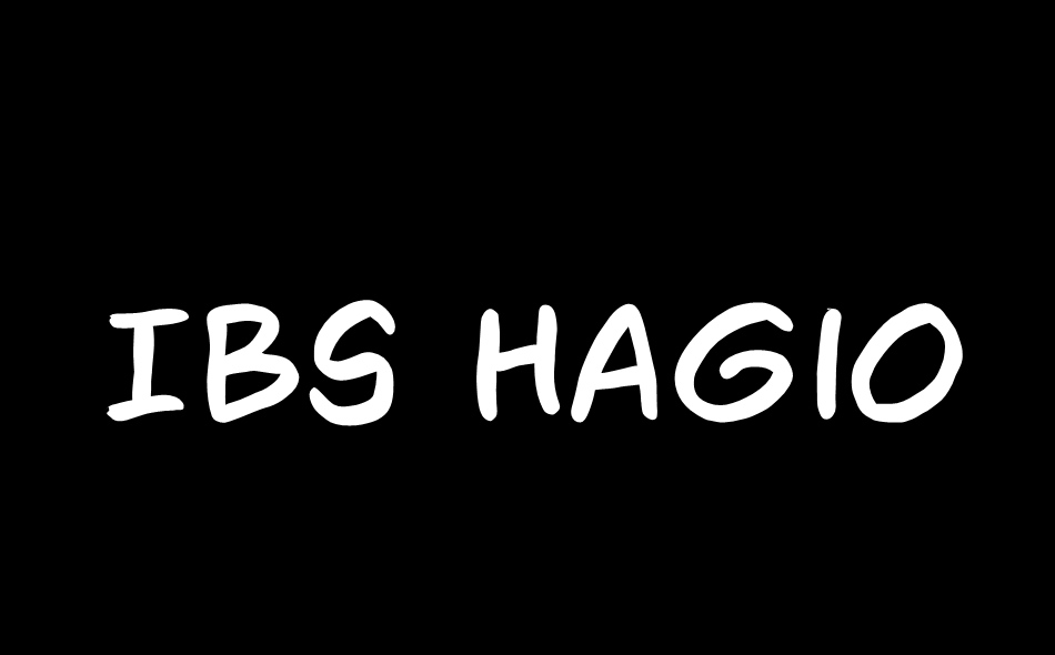 IBS Hagio Graphics font big
