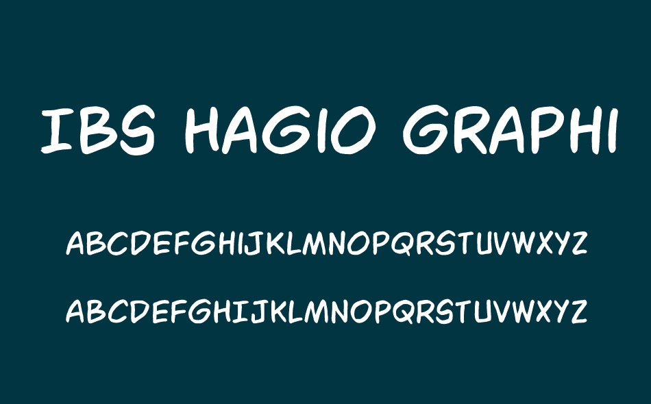 IBS Hagio Graphics font