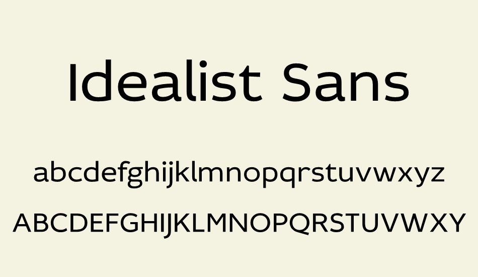 ıdealist-sans font