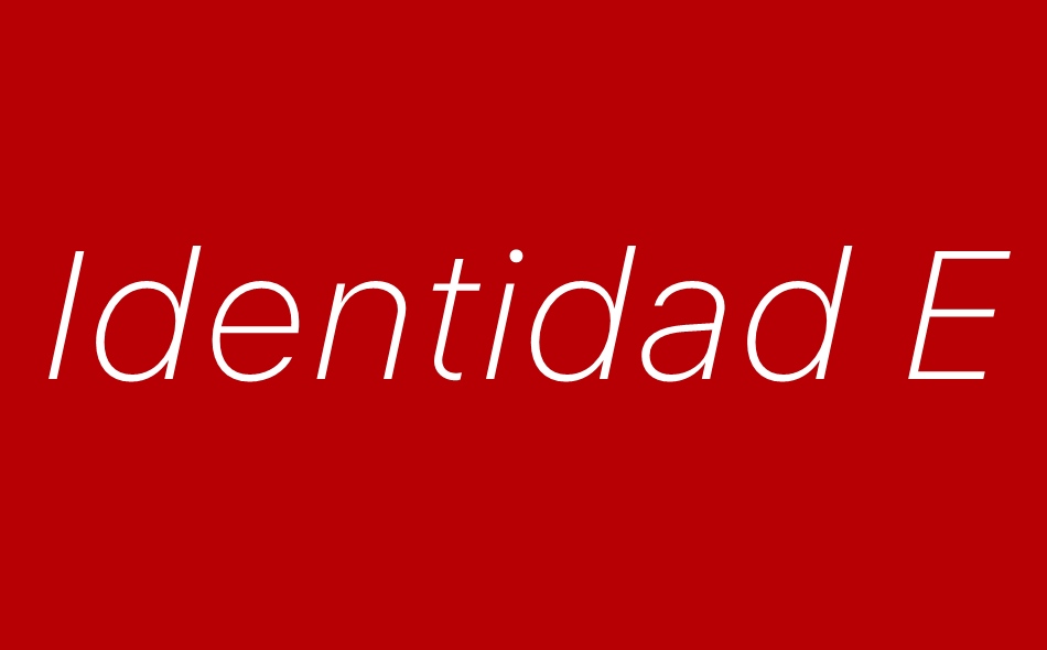 Identidad font big