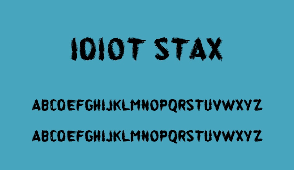 ıdiot-stax font