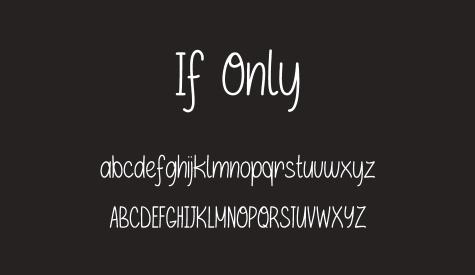 ıf-only font