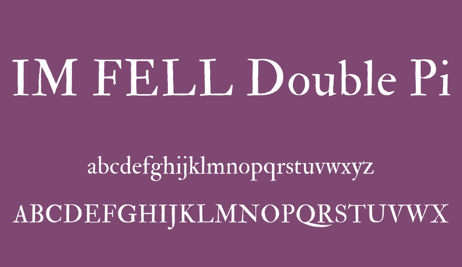 ım-fell-double-pica font