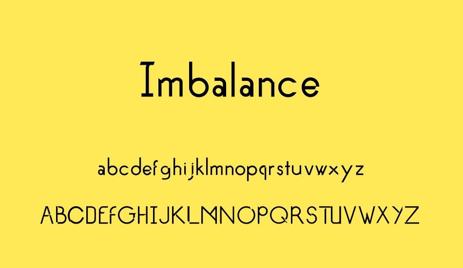 ımbalance font