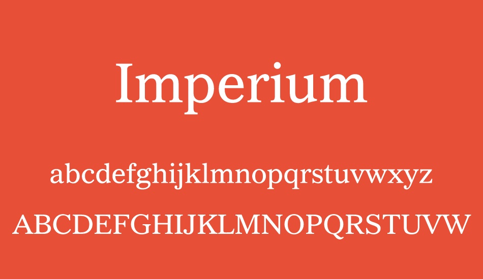 ımperium font