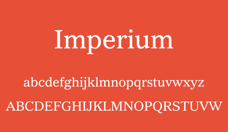 ımperium font