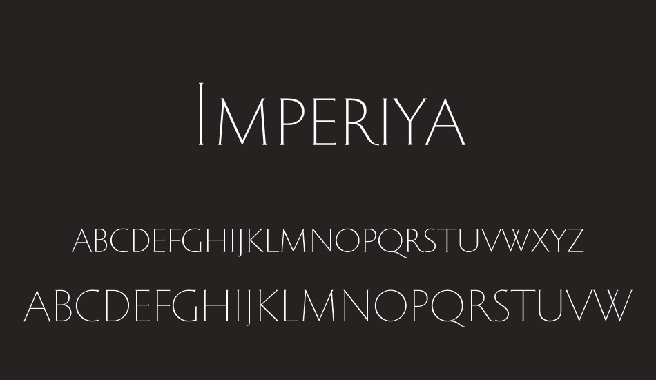 ımperiya font