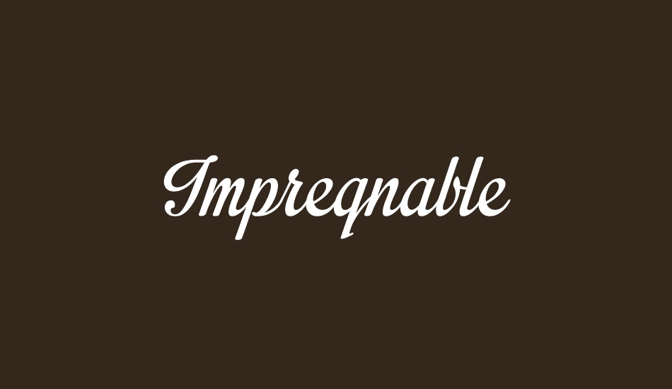 ımpregnable-personal-use-only font big