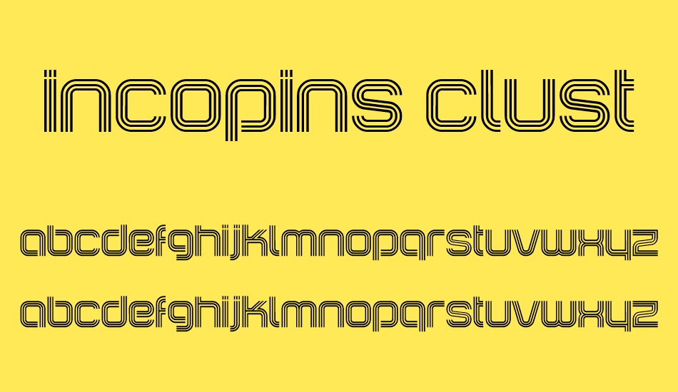 ıncopins-clusters font