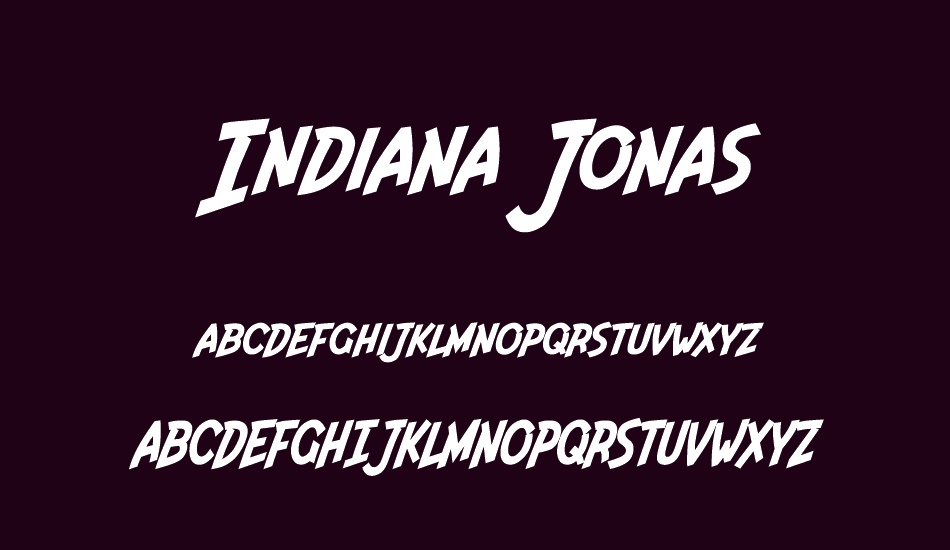 ındiana-jonas font