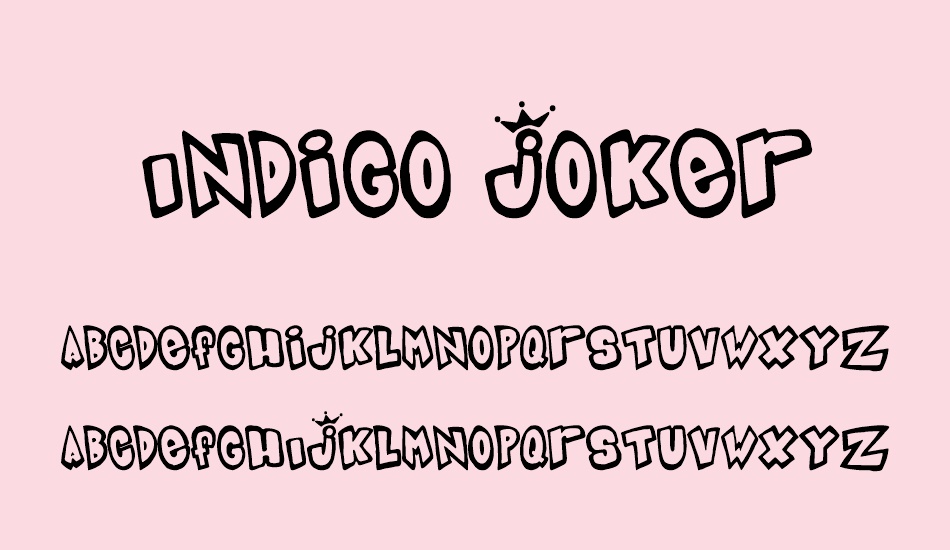 ındigo-joker font