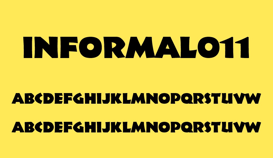 ınformal011-blk-bt font