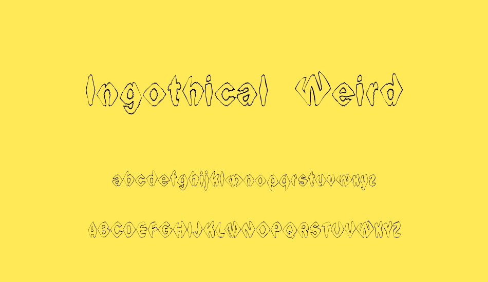 ıngothical-weird font