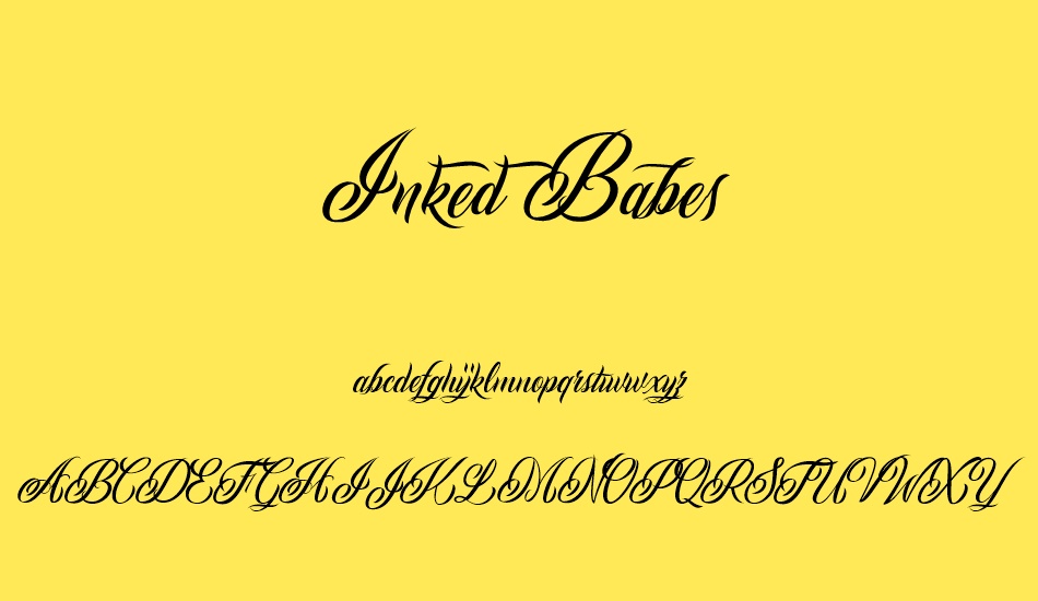 ınked-babes font