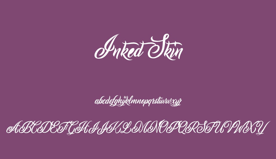 ınked-skin-personal-use font